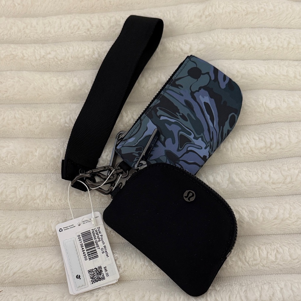Lululemon Camouflage Dual Pouch Wristlet and Coin Pouch